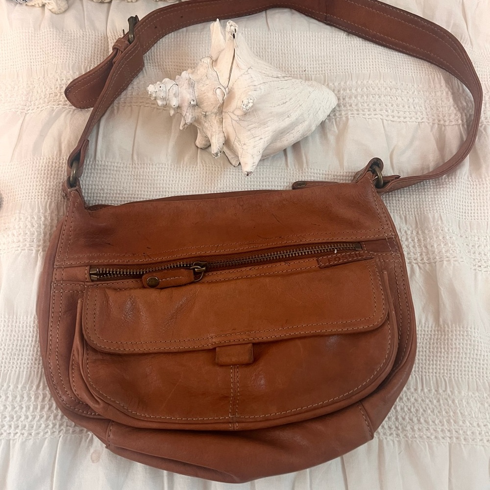 Vintage Boho SUPER LUXE Soft Leather 9O’s Fossil Shoulder Bag